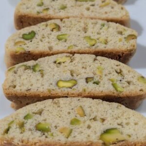 Cardamom Pistachio Biscotti