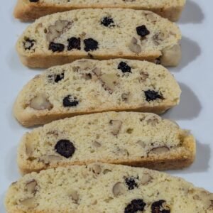 Lemon, Blueberry Biscotti with Pecans
