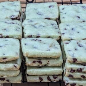 Mint Chocolate Shortbread